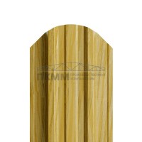 Штакетник П-образный фигурный 16,5х118-0.5 ECOSTEEL _T ЗолотойДуб