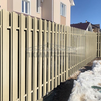 Штакетник П-образный фигурный 16,5х118-0.45 Полиэстер RAL1015