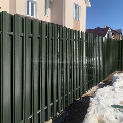 Штакетник П-образный с прямым резом 16,5х99-0.5 Viking E RAL6007