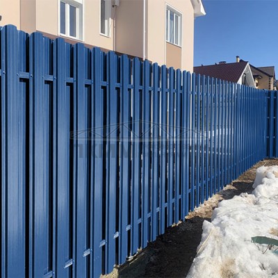 Штакетник П-образный фигурный 16,5х99-0.45 Полиэстер RAL5005