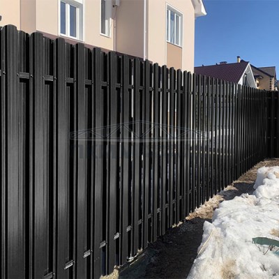 Штакетник П-образный фигурный 16,5х99-0.45 Viking RAL9005-0.45)