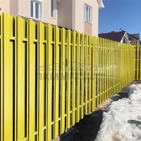 Штакетник П-образный фигурный 16,5х99-0.45 Полиэстер RAL1018