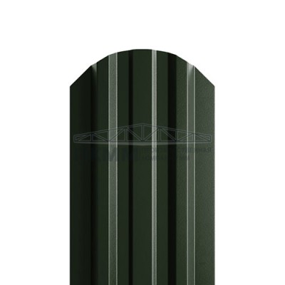 Штакетник П-образный фигурный 16,5х118-0.5 Viking E RAL6007