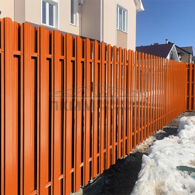 Штакетник П-образный фигурный 16,5х99-0.45 Полиэстер RAL2004