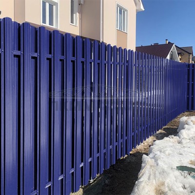 Штакетник П-образный с прямым резом 16,5х99-0.45 Полиэстер RAL5002 Штакетник П-образный с прямым резом 16,5х99-0.45 Полиэстер RAL5002