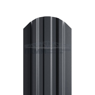 Штакетник П-образный фигурный 16,5х118-0.5 Viking E RAL7024