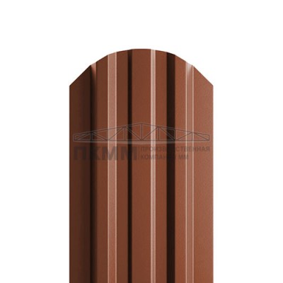 Штакетник П-образный фигурный 16,5х118-0.5 Viking E RAL8004