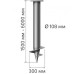 Винтовая свая 108 мм премиум длина: 1500 мм