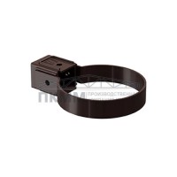 Хомут трубы Kliker ПВХ Premium RAL 8017 шоколадный инд.упак.