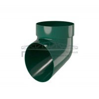 Колено сливное 72 град. ПВХ RAL 6005 зелёный