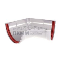 Угол желоба 135 град. ПВХ 120х60 RAL 9003 белый