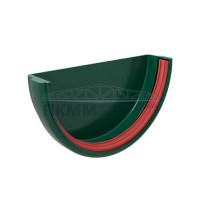 Заглушка желоба универсальная ПВХ 120х60 RAL 6005 зелёный