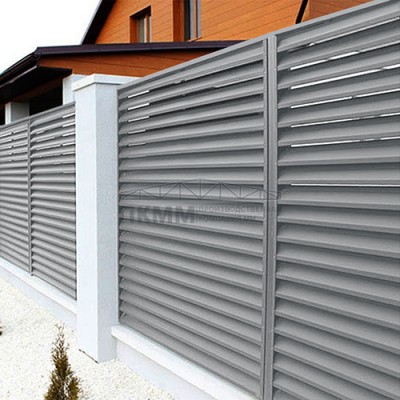 Ламель забор жалюзи S 58х151-0,4 Полиэстер RAL7004 Ламель забор жалюзи S 58х151-0,4 Полиэстер RAL7004