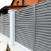 Ламель забор жалюзи S 58х151-0,4 Полиэстер RAL7004 Ламель забор жалюзи S 58х151-0,4 Полиэстер RAL7004