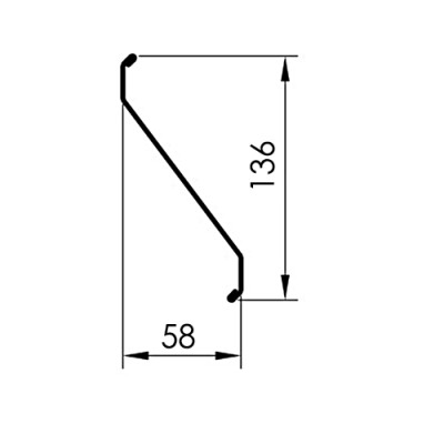 Ламель забор жалюзи S 58х136-0,5 ECOSTEEL Золотой орех Ламель забор жалюзи S 58х136-0,5 ECOSTEEL Золотой орех