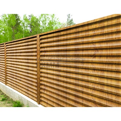Ламель забор жалюзи S 58х120-0,45 ECOSTEEL Золотой дуб Ламель забор жалюзи S 58х120-0,45 ECOSTEEL Золотой дуб