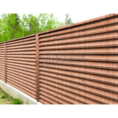 Ламель забор жалюзи S 58х136-0,5 ECOSTEEL Золотой орех Ламель забор жалюзи S 58х136-0,5 ECOSTEEL Золотой орех