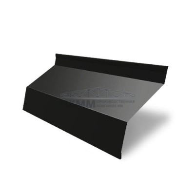 Забор-жалюзи Г 35х135-0,5 Satin с пленкой RAL 9005