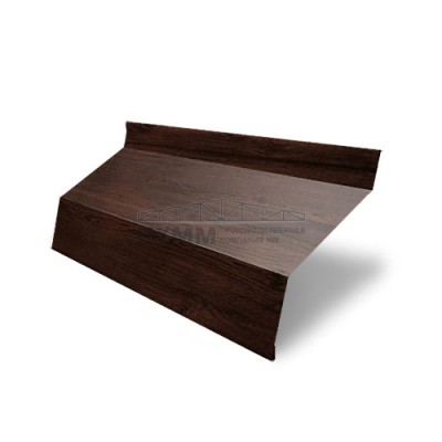 Забор-жалюзи Г 35х135-0,45 Print Elite Choco Wood