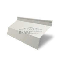 Ламель забор жалюзи Г 35х135-0,5 Satin с пленкой RAL 9003