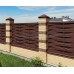Ламель забор жалюзи I-0,45 Print-Double Premium Cherry Wood Dark F