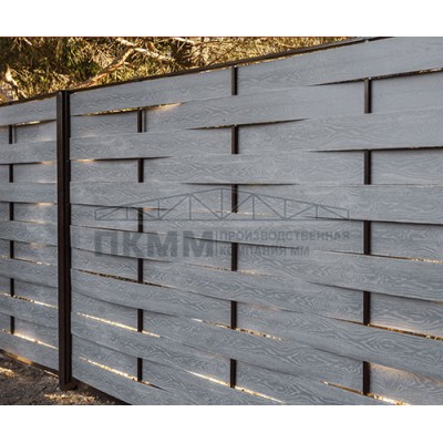 Ламель забор жалюзи I-0,45 Print-Double Premium Cherry Wood Dark F