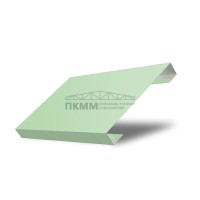 Ламель забор жалюзи П лицевая 125-0,45 Полиэстер с пленкой RAL6019