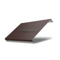 Забор-жалюзи П обратная 125-0,45 Полиэстер с пленкой RAL8017