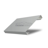 Ламель забор жалюзи П лицевая 125-0,5 Satin с пленкой RAL9006