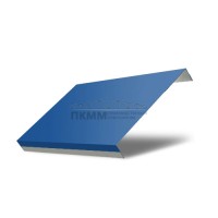 Забор-жалюзи П обратная 125-0,45 Полиэстер с пленкой RAL5005