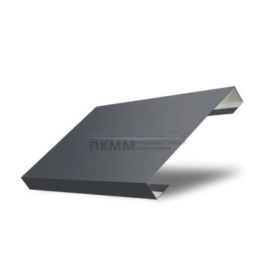 Забор-жалюзи П лицевая 125-0,45 Drap ST RAL7024