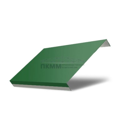 Забор-жалюзи П обратная 125-0,45 Полиэстер с пленкой RAL6002