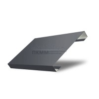 Забор-жалюзи П лицевая 125-0,45 Полиэстер с пленкой RAL7024