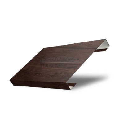 Забор-жалюзи П лицевая 150-0,45 Print Elite Choco Wood