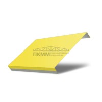 Ламель забор жалюзи П обратная 125-0,45 Полиэстер с пленкой RAL1018 Ламель забор жалюзи П обратная 125-0,45 Полиэстер с пленкой RAL1018