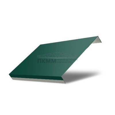 Забор-жалюзи П обратная 125-0,45 Полиэстер с пленкой RAL6005