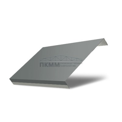 Забор-жалюзи П обратная 150-0,45 Полиэстер с пленкой RAL7005