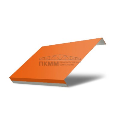 Забор-жалюзи П обратная 125-0,45 Полиэстер с пленкой RAL2004