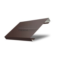 Забор-жалюзи П лицевая 125-0,45 Полиэстер с пленкой RAL8017