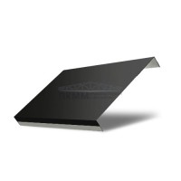 Забор-жалюзи П обратная 125-0,5 Satin с пленкой RAL9005