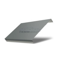 Забор-жалюзи П обратная 125-0,45 Полиэстер с пленкой RAL7005