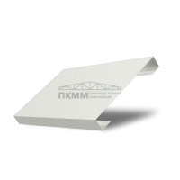 Ламель забор жалюзи П лицевая 125-0,5 Satin с пленкой RAL9003