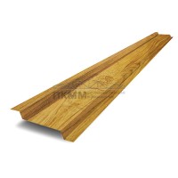 Ламель забор жалюзи Z 46х151-0,45 ECOSTEEL Золотой дуб Ламель забор жалюзи Z 46х151-0,45 ECOSTEEL Золотой дуб