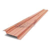 Ламель забор жалюзи Z 46х151-0,45 ECOSTEEL Золотой орех Ламель забор жалюзи Z 46х151-0,45 ECOSTEEL Золотой орех