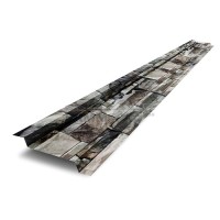 Ламель забор жалюзи Z 46х146-0,45 ECOSTEEL Белый камень Ламель забор жалюзи Z 46х146-0,45 ECOSTEEL Белый камень