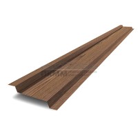 Ламель забор жалюзи Z 46х151-0,45 ECOSTEEL Мореный дуб Ламель забор жалюзи Z 46х151-0,45 ECOSTEEL Мореный дуб