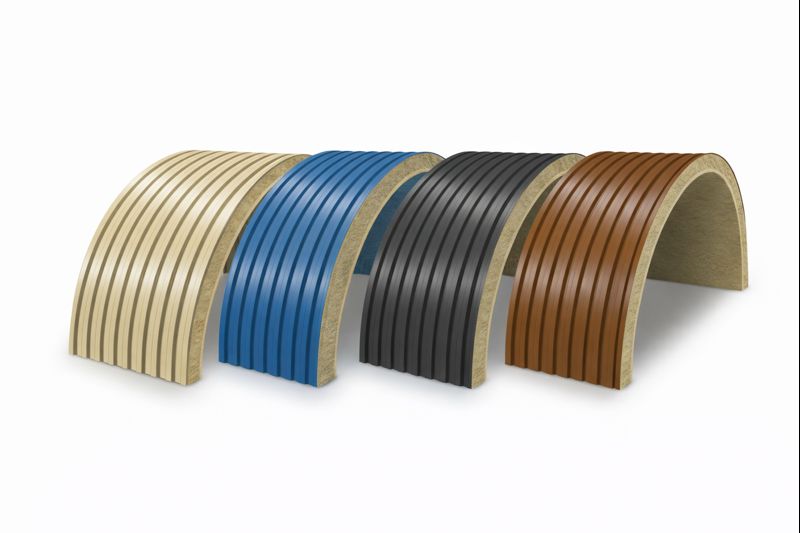 Фото для статьи: арочные панели с минватой — стык/замок крупным планом