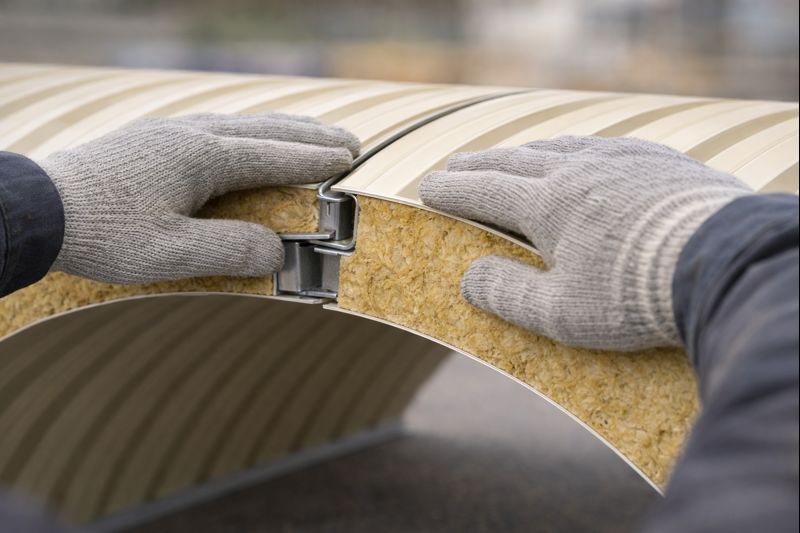 Фото для статьи: упаковка и маркировка партии арочных панелей перед отгрузкой