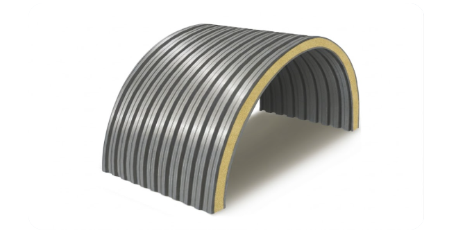 Арочные сэндвич-панели с ППУ