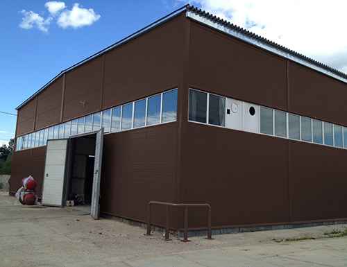 Сэндвич-панели без замков на объекте